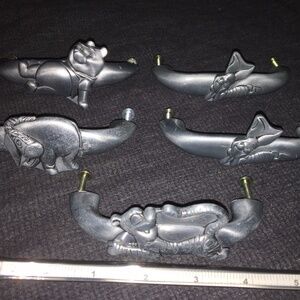 RARE! Pooh, Eore, Tigger, Piglet, Disney Drawer Pulls for Child or Baby Nursery